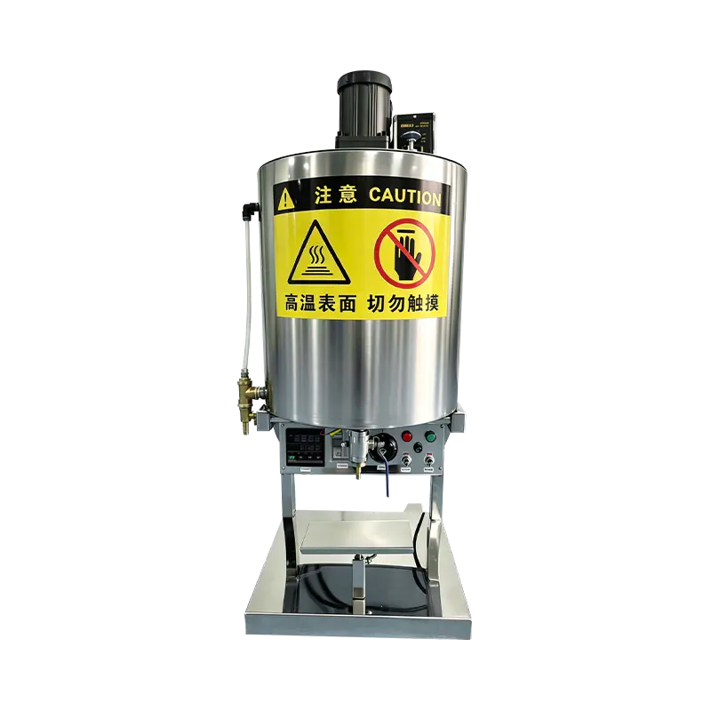 Halvautomatisk 30L leppestiftfyllingsmaskin med varmerører