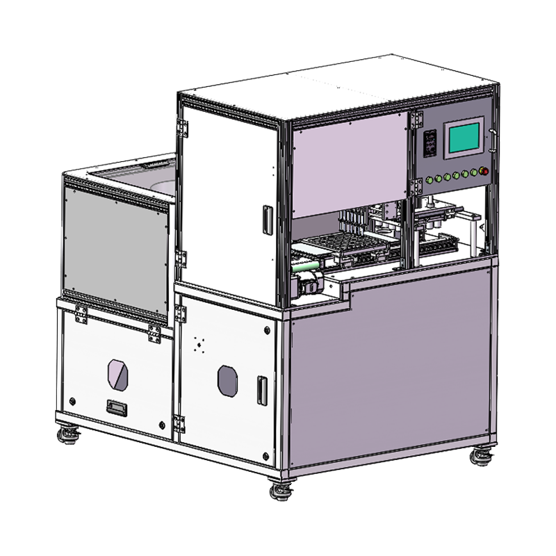 Helautomatisk laste- og matemaskin for kosmetisk aluminium